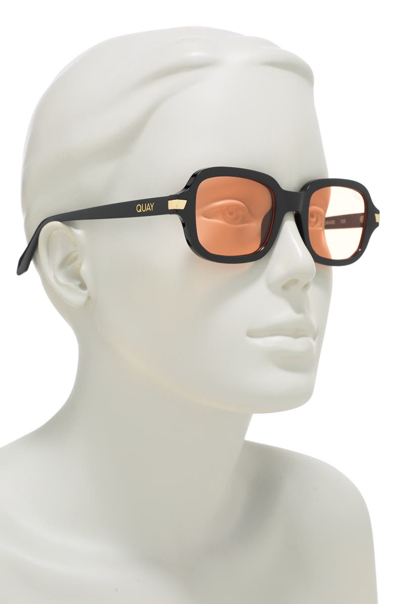 QUAY 38mm Demand Square Sunglasses, Alternate, color, 