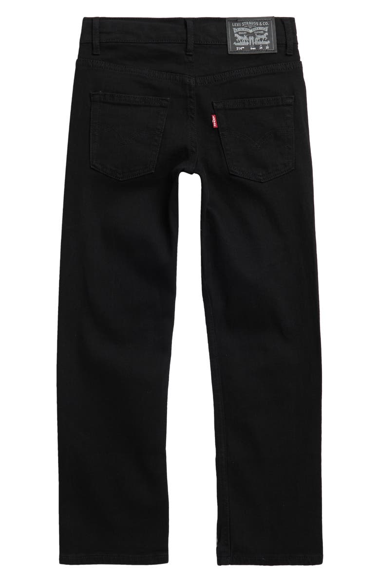 Levi's<sup>®</sup> Kids' 514 Straight Leg Performance Jeans, Alternate, color, Black Stretch