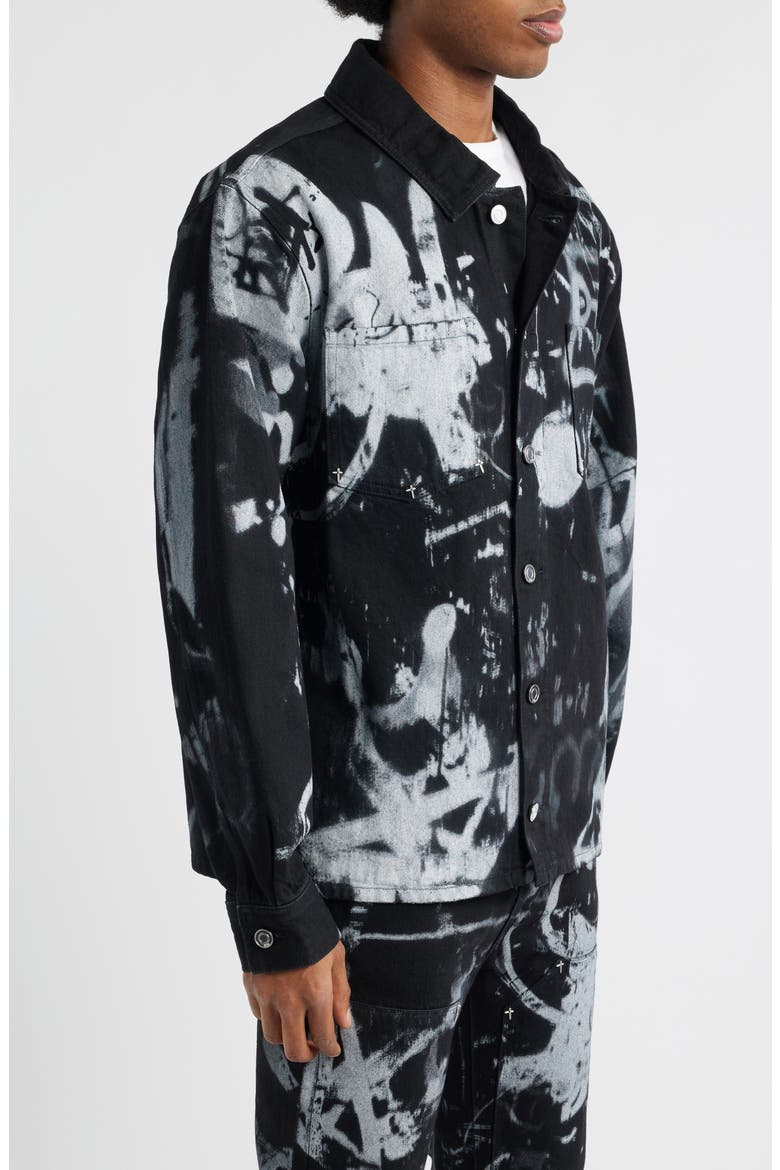 Norris Graffiti Shirt Jacket, Alternate, color, GRAFFITI GRAPHITE