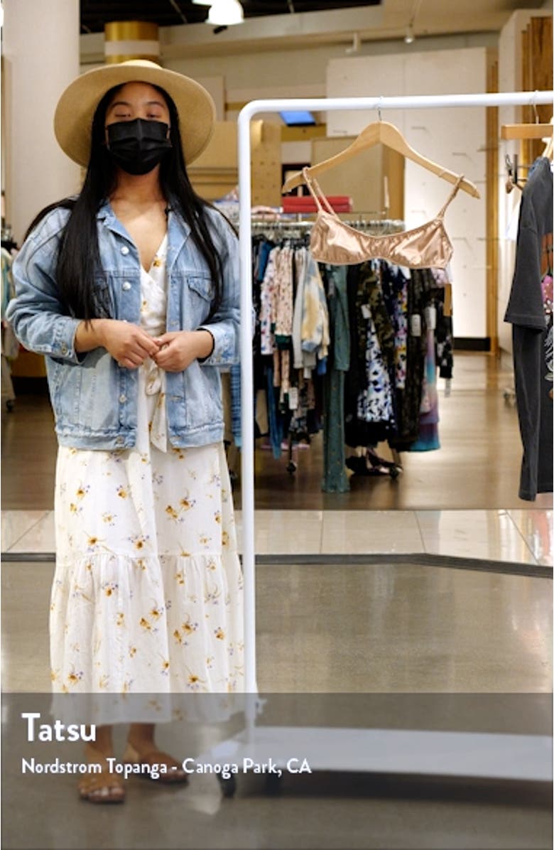 Shine Scrunchie Scoop Satin Bra, sales video thumbnail