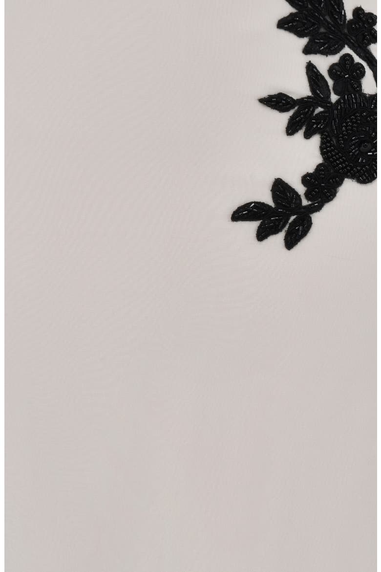 Amal Beaded Appliqué Georgette Midi Skirt, Alternate, color, SAND