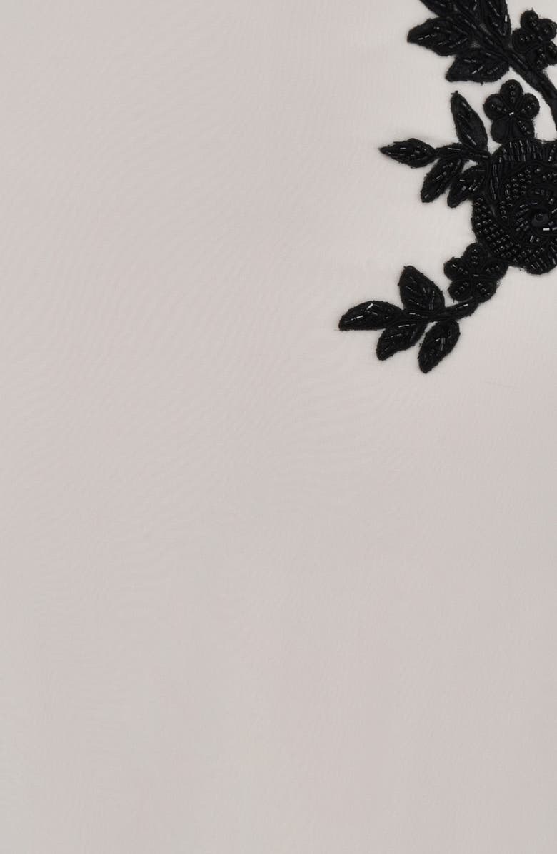 HOUSE OF CB Amal Beaded Appliqué Georgette Midi Skirt, Alternate, color, Sand