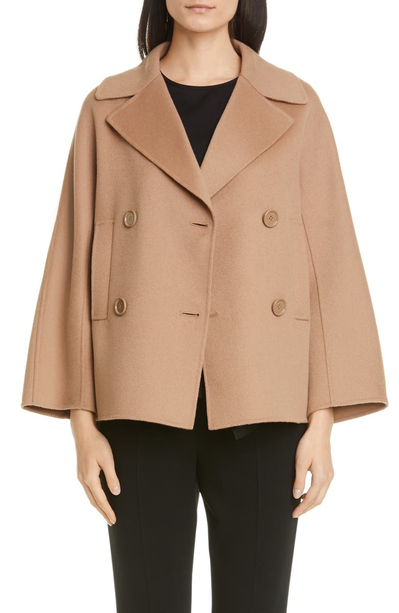Max Mara Connie Double Breasted Wool Coat, Main, color,