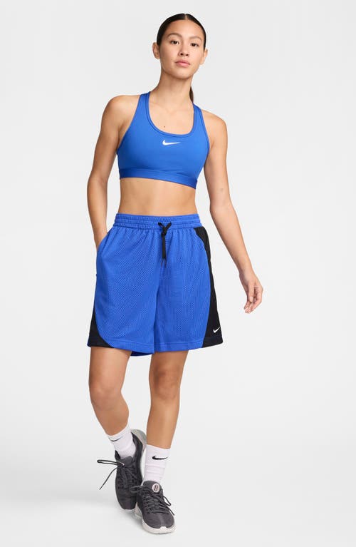 Nike Essential Dri-fit Mesh Basketball Shorts In Hyper Royal/black/white