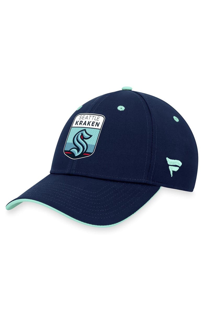 FANATICS Men's Fanatics Branded  Deep Sea Blue Seattle Kraken 2023 NHL Draft Flex Hat, Main, color, 