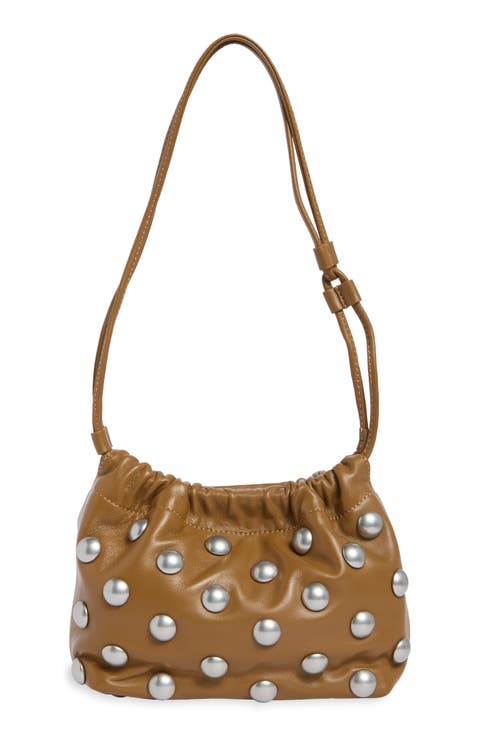 Arden Studded Leather Shoulder Bag