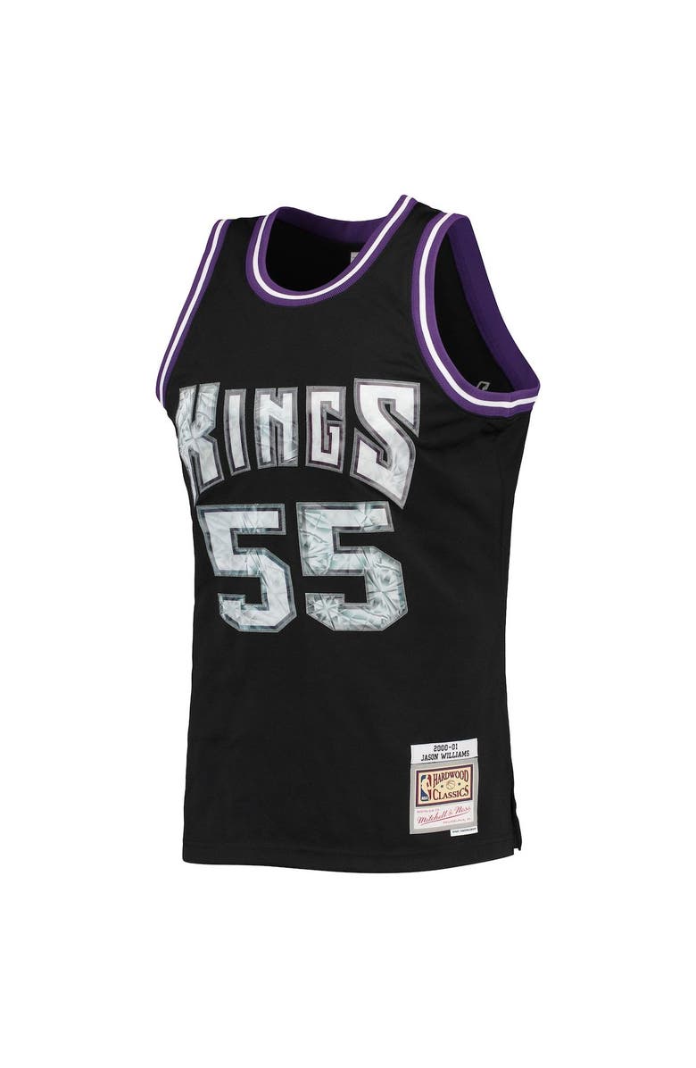 Mitchell & Ness Men's Mitchell & Ness Jason Williams Black Sacramento Kings 2000/01 Hardwood Classics NBA 75th Anniversary Diamond Swingman Jersey, Alternate, color, 