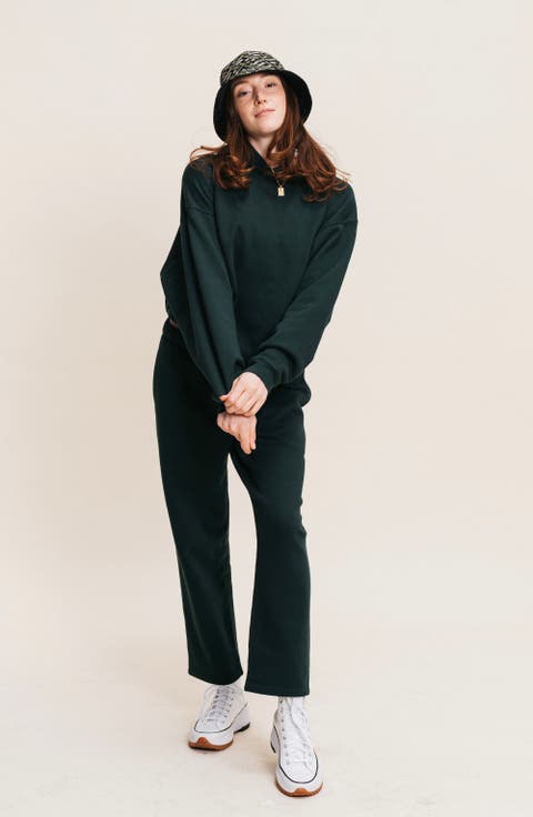 Organic Cotton Teddy Cropped Pant