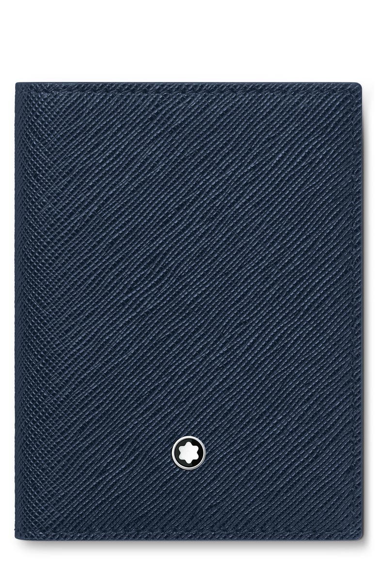 Sartorial Leather Bifold Wallet, Main, color, INK BLUE