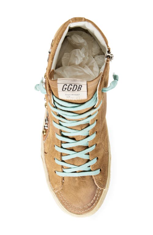 Golden Goose Slide Classic High Top Sneaker In Brown