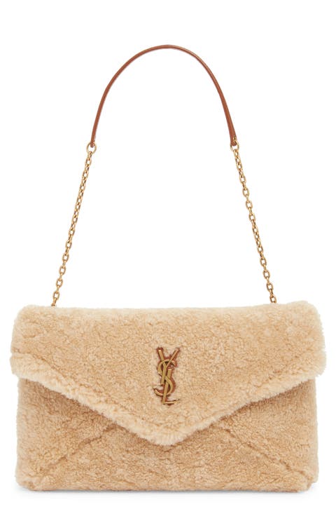 Cassandre Genuine Shearling Shoulder Bag