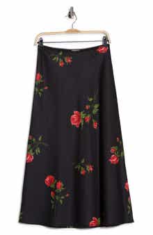 EDIT by JASON WU Print Pull-On Midi Skirt