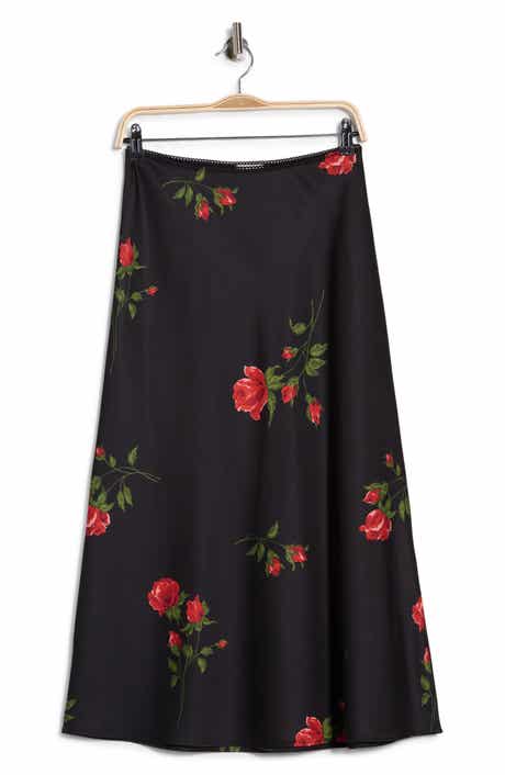 EDIT by JASON WU Print Pull-On Midi Skirt