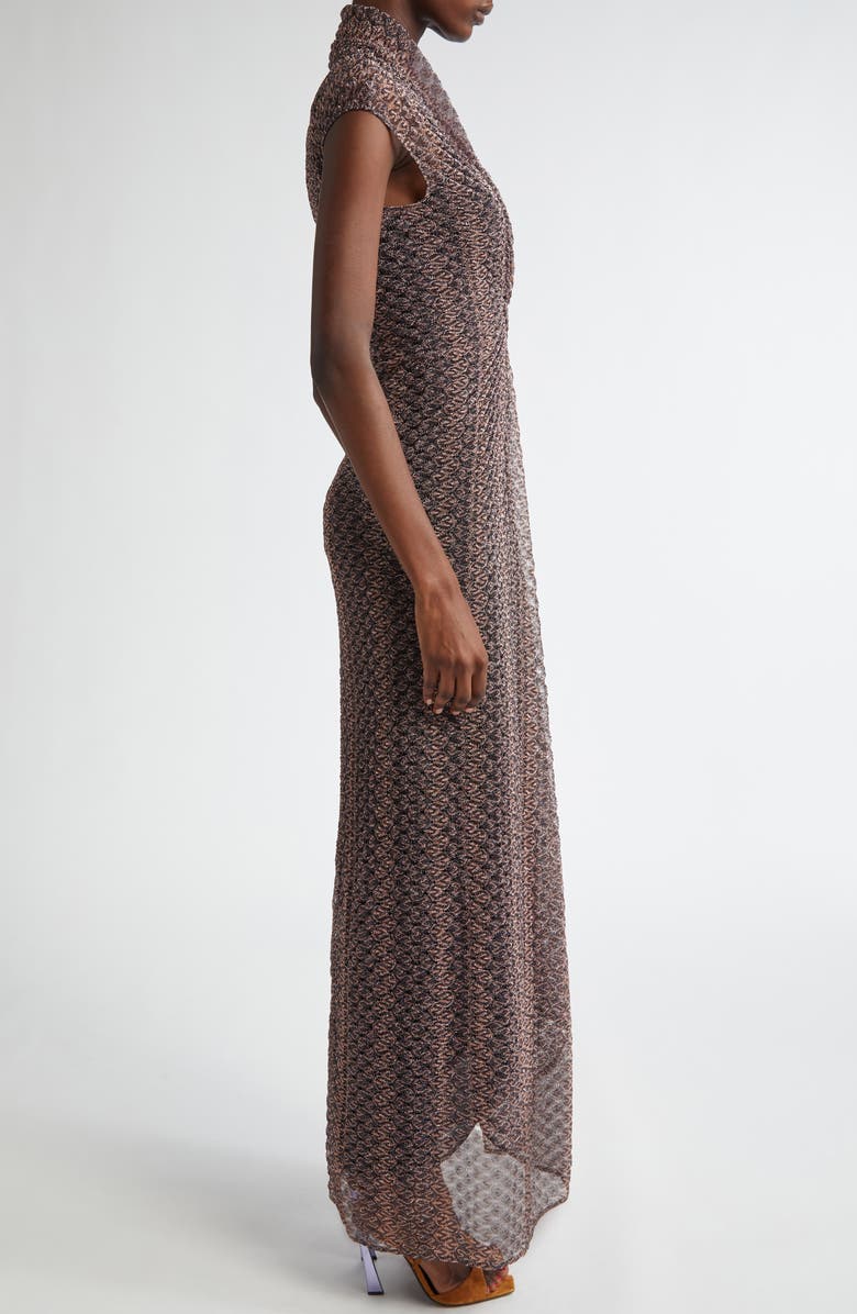 Missoni Lamé Lace Sheer Dress, Alternate, color, 