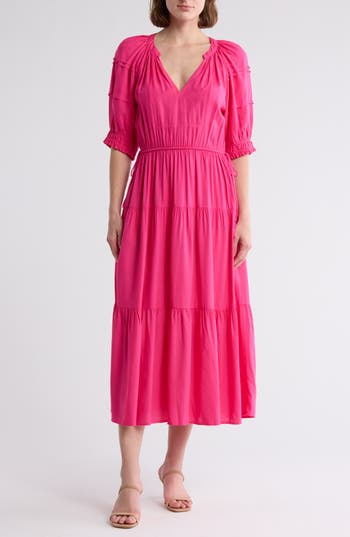 Area Stars Tassel Tie Midi Dress
