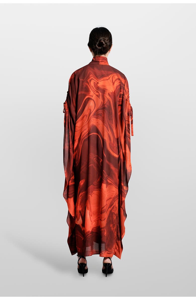 LAURA APARICIO Printed Kaftan, Alternate, color, Orange