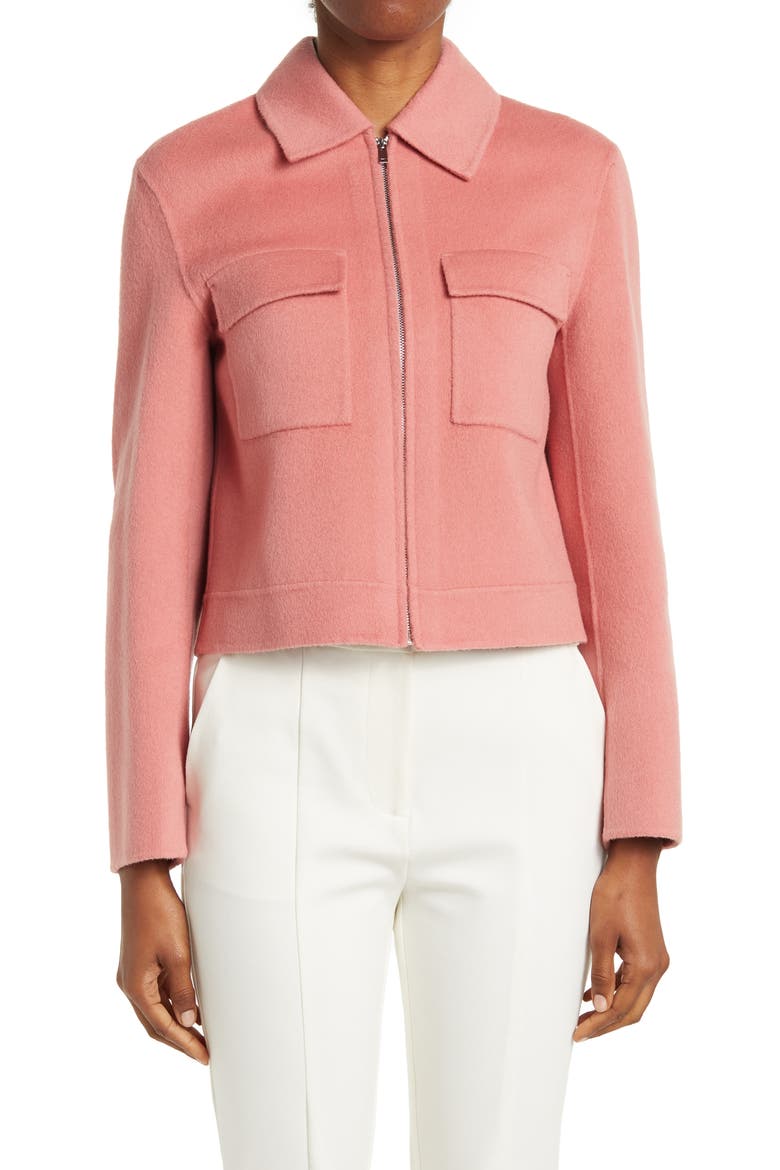 Flap Pocket Jacket, Alternate, color, BLOSSOM MELANGE