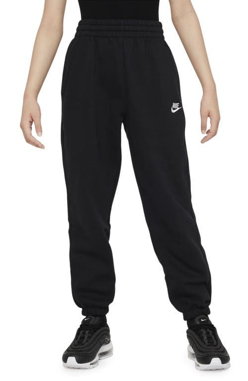 Nike Sportswear Club Fleece Big Kids' (girls') Pants (extended Size) In Black
