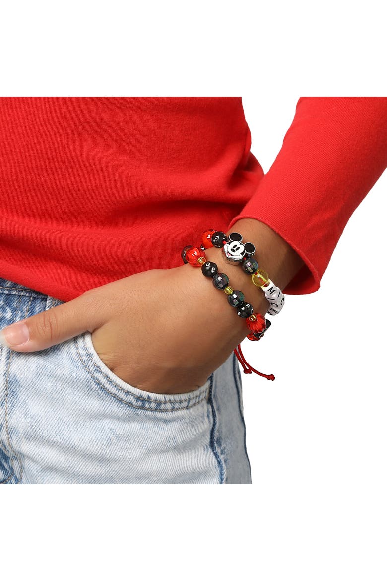 Mickey Mouse Bracelet Set for Girls 2-Piece Official License, Alternate, color, Black