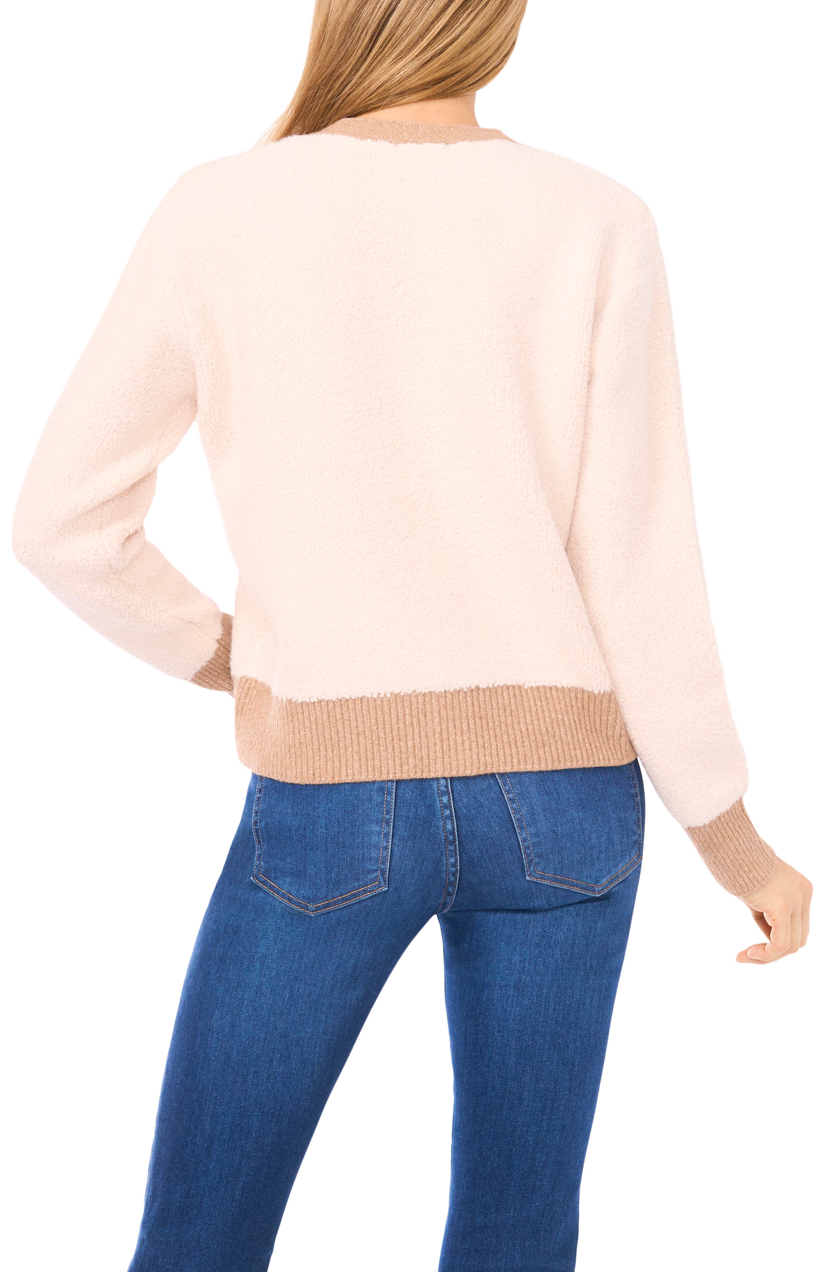Colorblock Loop Stitch Cardigan - image 2