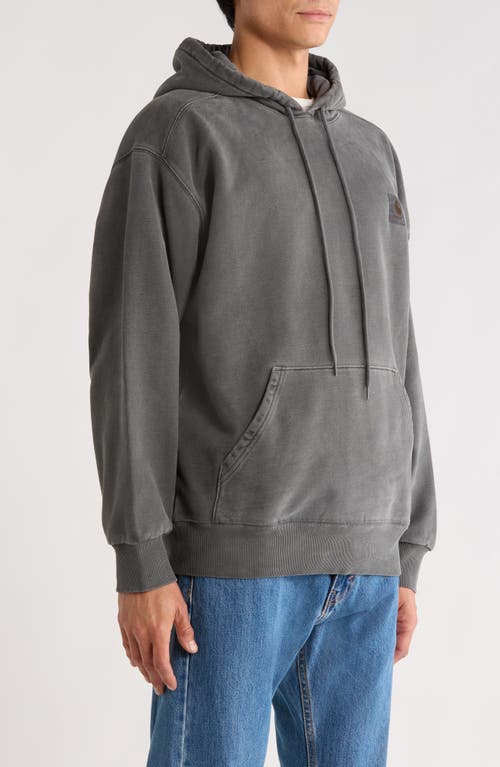 Carhartt Work In Progress Vista Logo Patch Hoodie In Gray