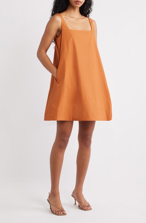 Kora Trapeze Cotton Minidress