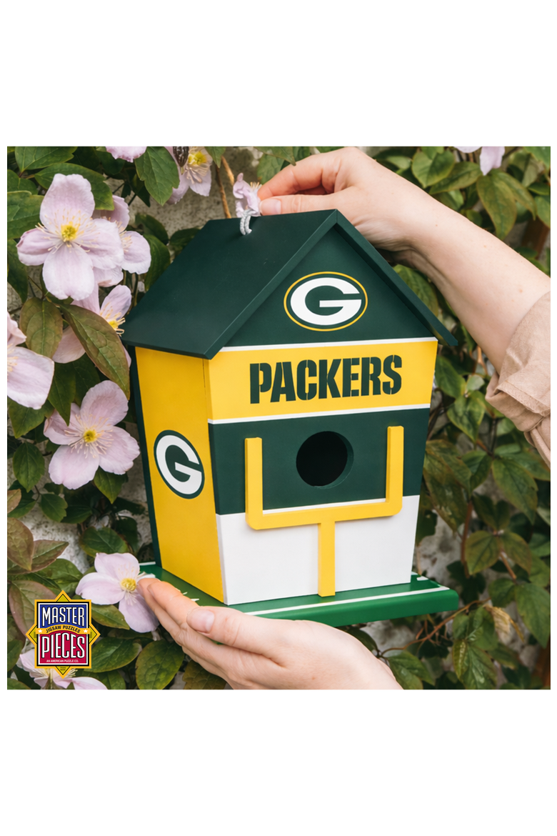 Green Bay Packers Birdhouse, Alternate, color, Multicolor