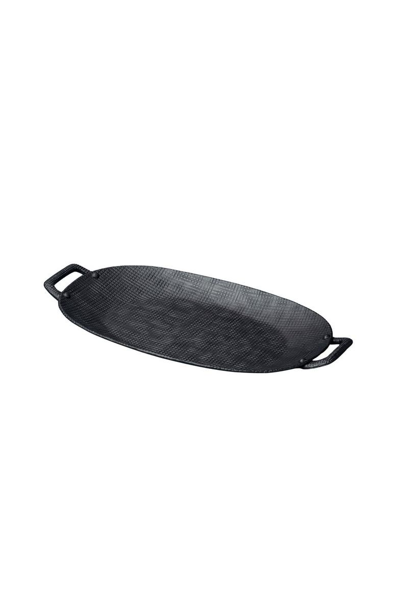 Wallis Aluminum Tray with Handles, Main, color, Black - Large