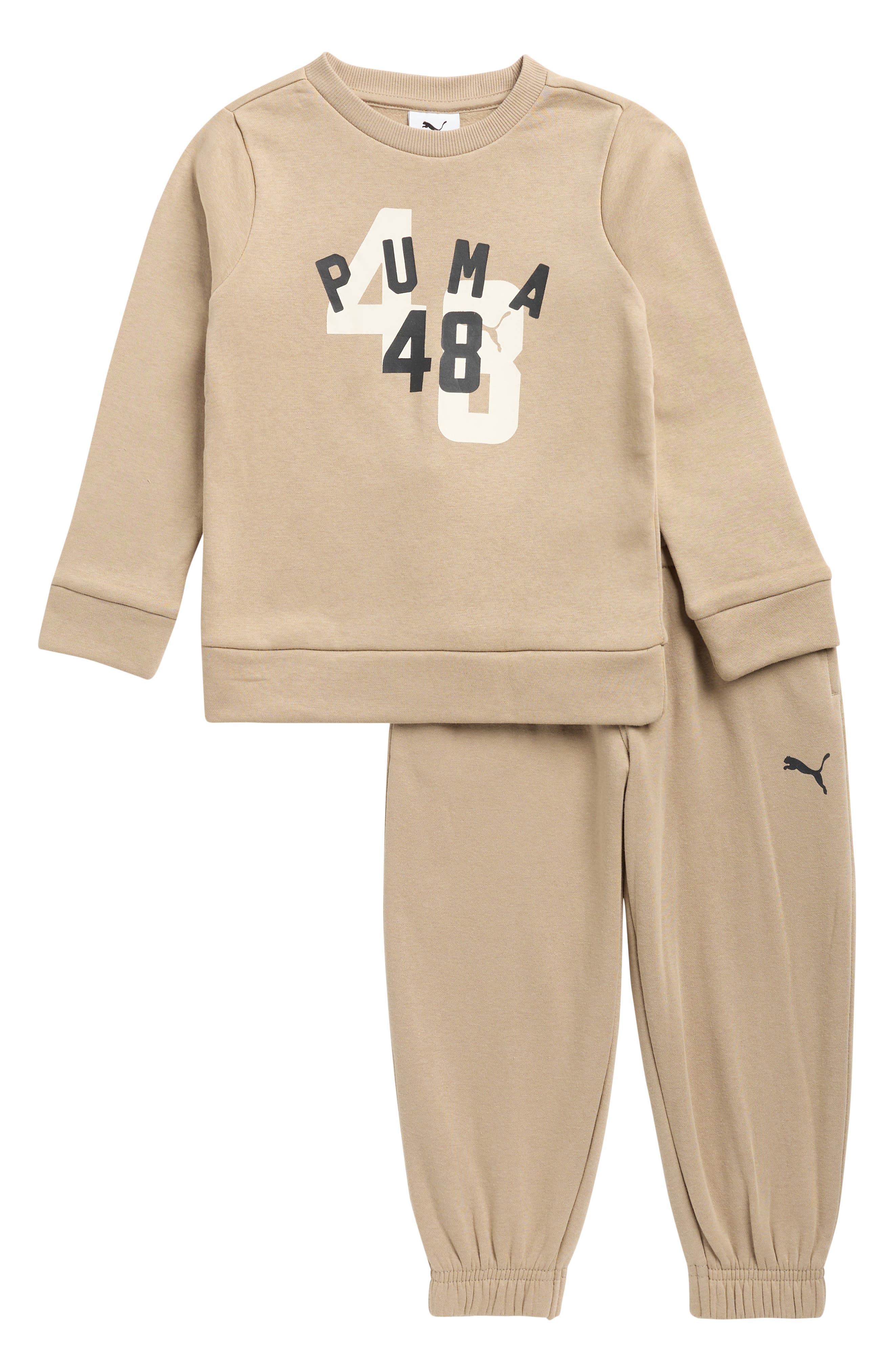 PUMA Kids' Logo Fleece Pullover & Joggers Set