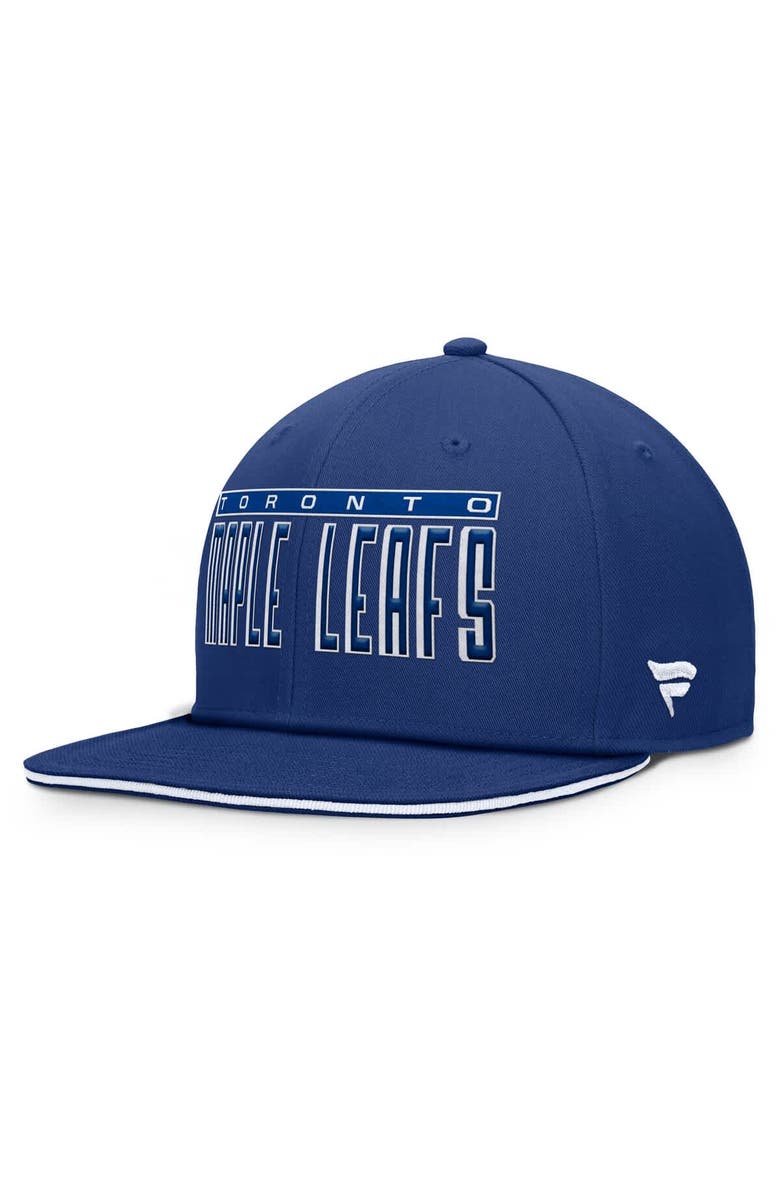 FANATICS Men's Fanatics Blue Toronto Maple Leafs Fundamental Gino Stack Snapback Hat, Main, color, Blue