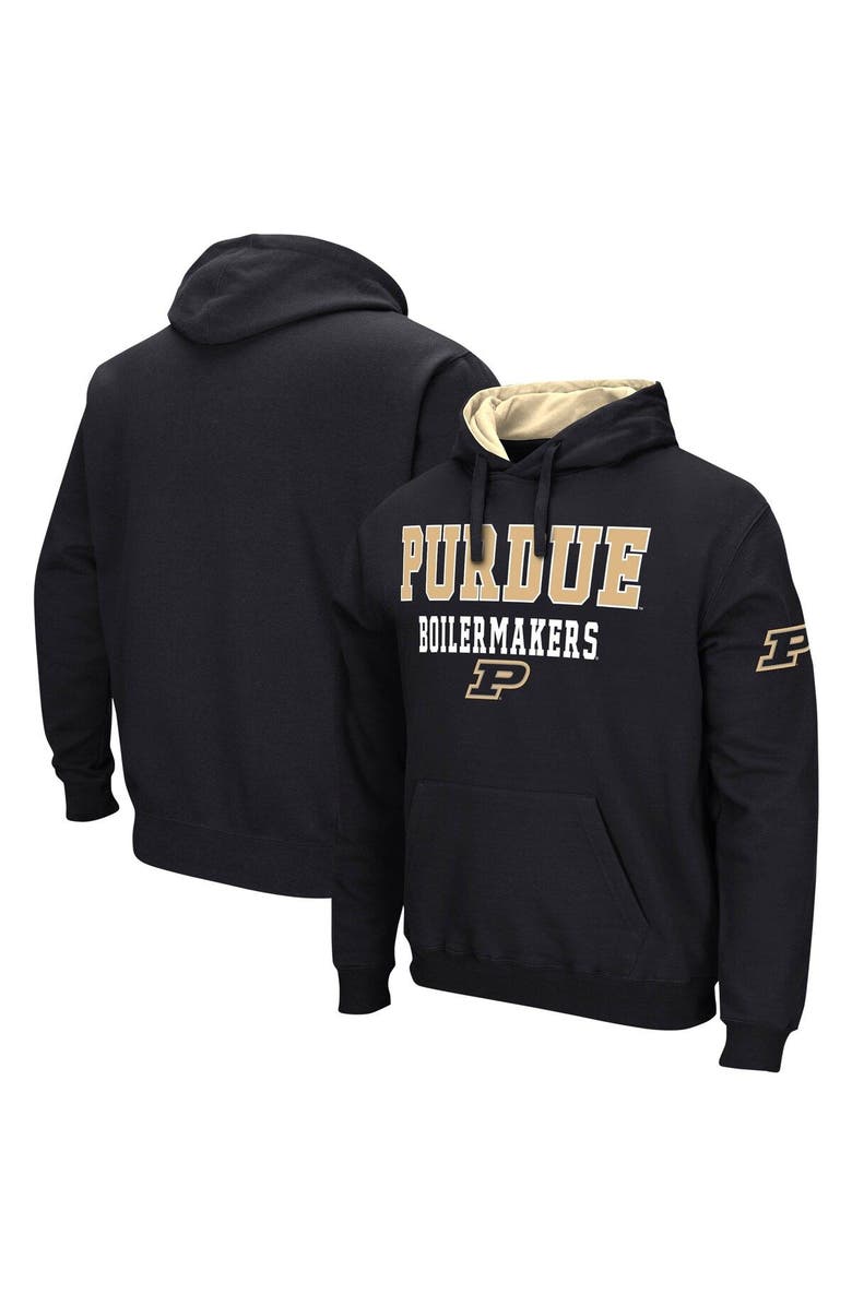 COLOSSEUM Men's Colosseum Black Purdue Boilermakers Sunrise Pullover Hoodie, Main, color, Black