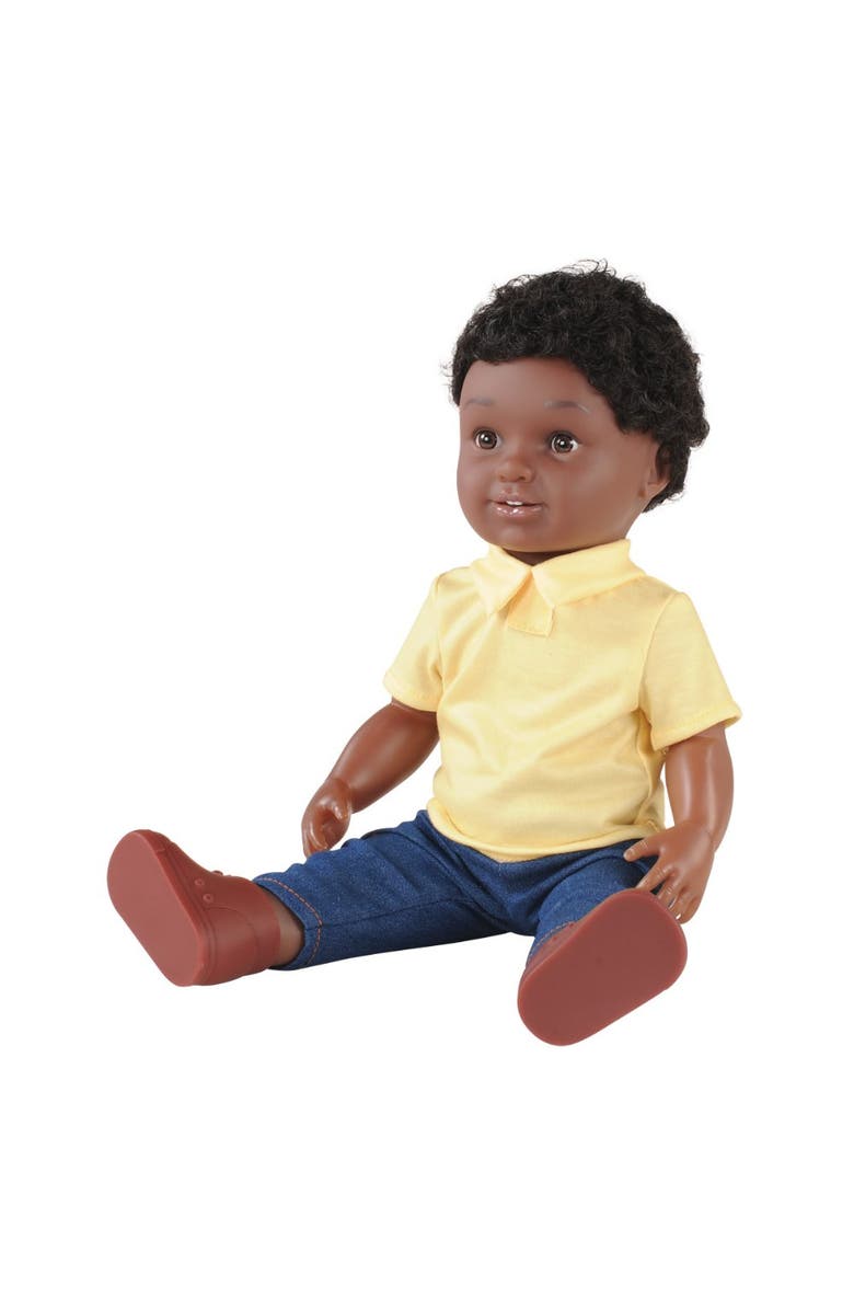 Kaplan Early Learning Company 16" Multiethnic Doll - African American Boy, Alternate, color, 