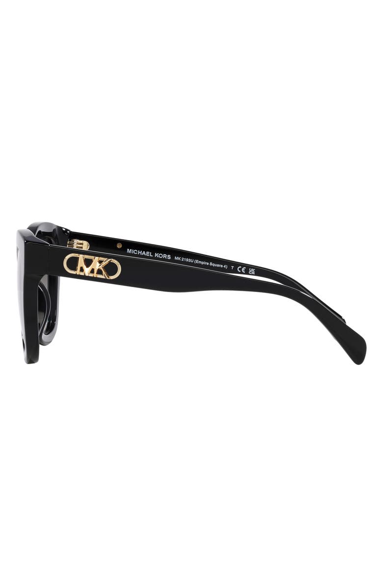 Michael Kors Empire 52mm Square Sunglasses, Alternate, color, Black