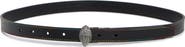 Kurt Geiger London Eagle Buckle Saffiano Leather Belt