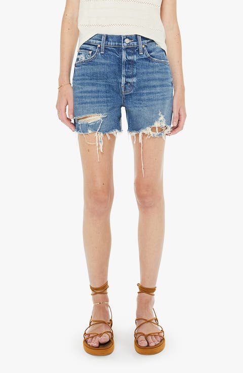 The Skipped Distressed Denim Shorts (Girls Just Want to Have Fun)
