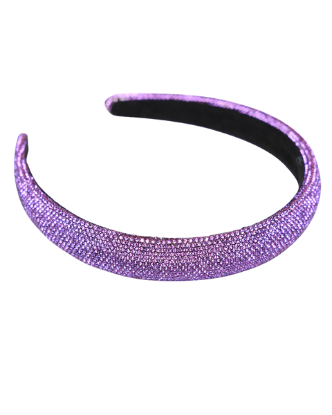 1" crystal puff headband