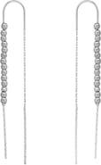 Spero London Sterling Silver Dorica Chain Bead Drop Earring