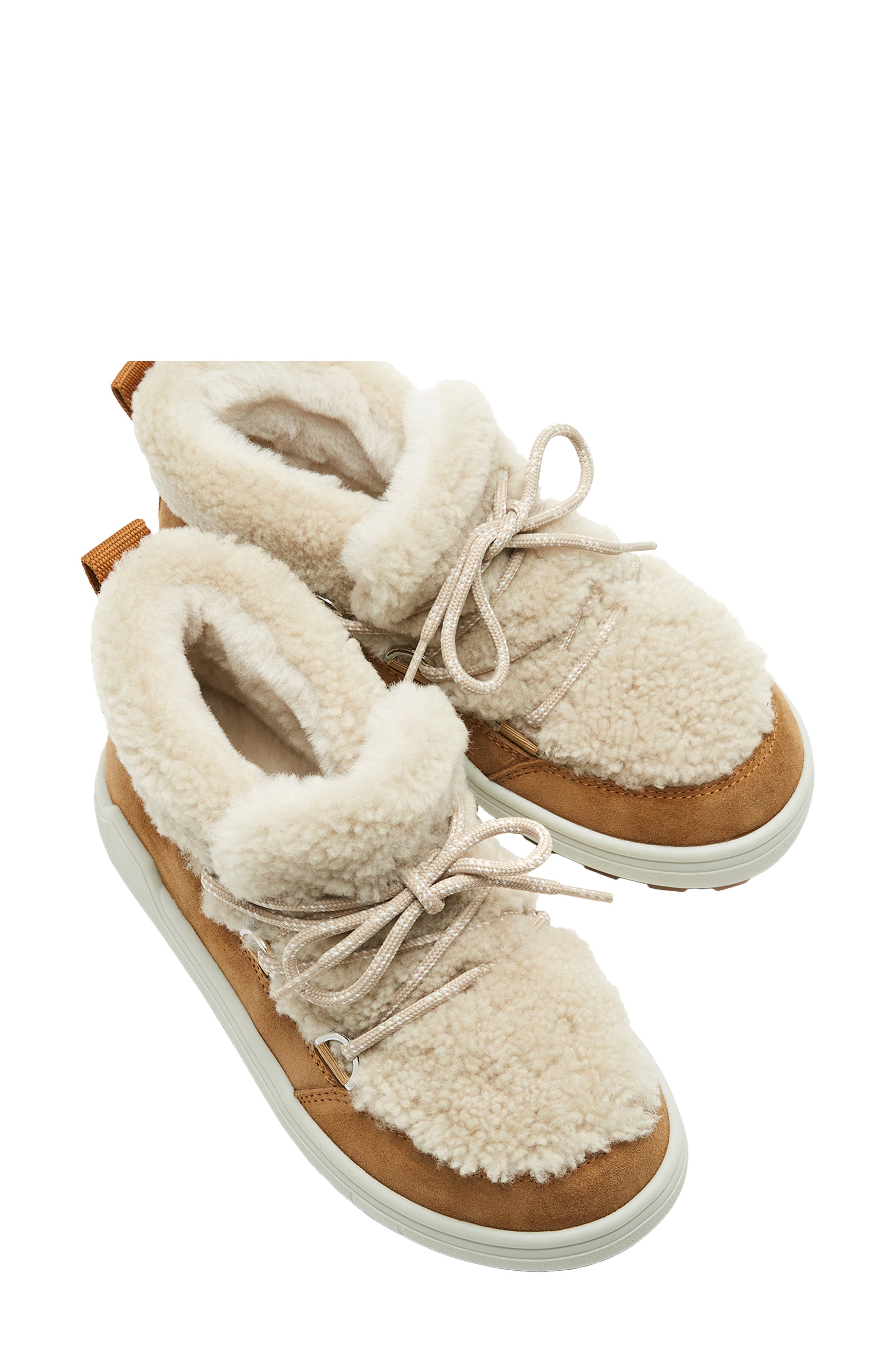 La Canadienne Laupen Genuine Shearling Lined Boot, Alternate, color, Toffee Suede