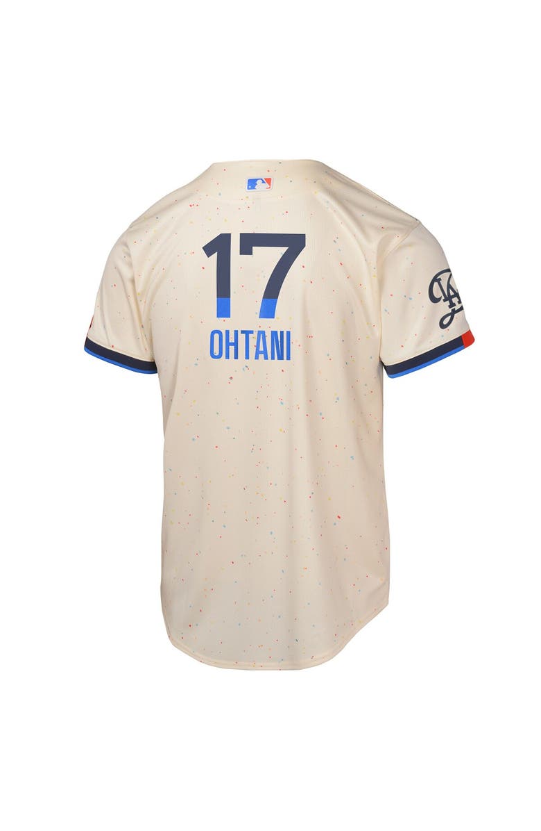 Nike Youth Nike Shohei Ohtani Cream Los Angeles Dodgers 2024 City Connect Limited Player Jersey, Alternate, color, 