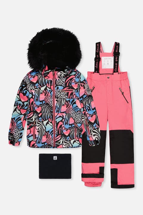 Zebra Play Jacket & Reinforced Pants Two Piece Snowsuit