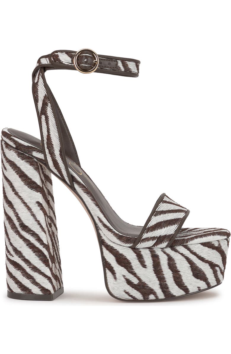 Jessica Simpson Axtyn Ankle Strap Platform Sandal, Alternate, color, Ivory/ Brown