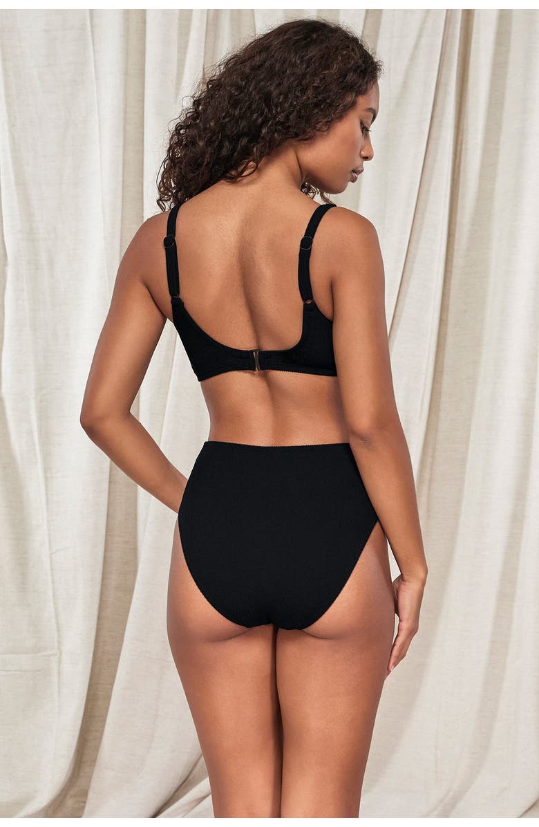 Pacifica by Sunsets Oceana Bikini Swimsuit Top - DD Cup, Alternate, color, Black Pacifica