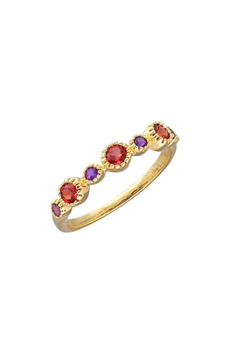 YS GEMS Garnet & Amethyst Ring, Main, color, Red