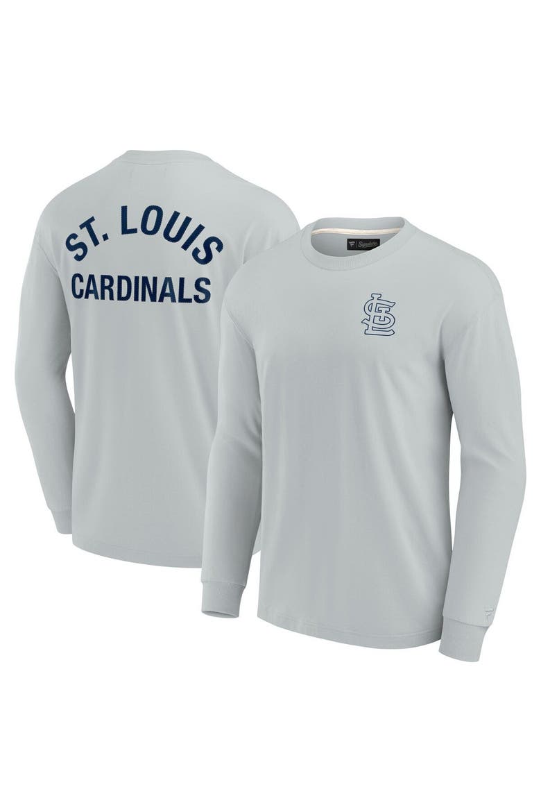 Unisex Fanatics Signature Gray St. Louis Cardinals Elements Super Soft Long Sleeve T-Shirt, Main, color, Gray