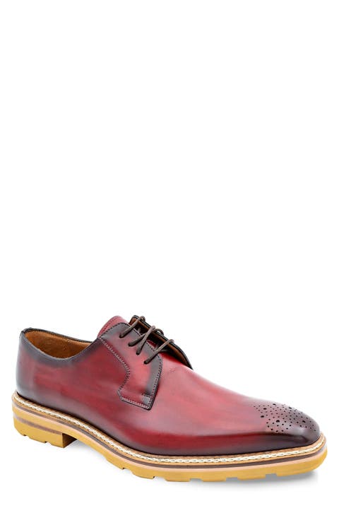 Lug Sole Brogue Medallion Derby (Men)
