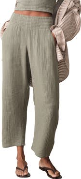 Marine Layer Cali Smocked Waist Double Cloth Pants