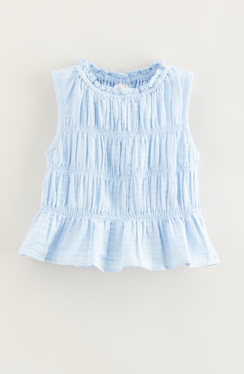 Kids' Smocked Sleeveless Cotton Top (Toddler, Little Kid & Big Kid)