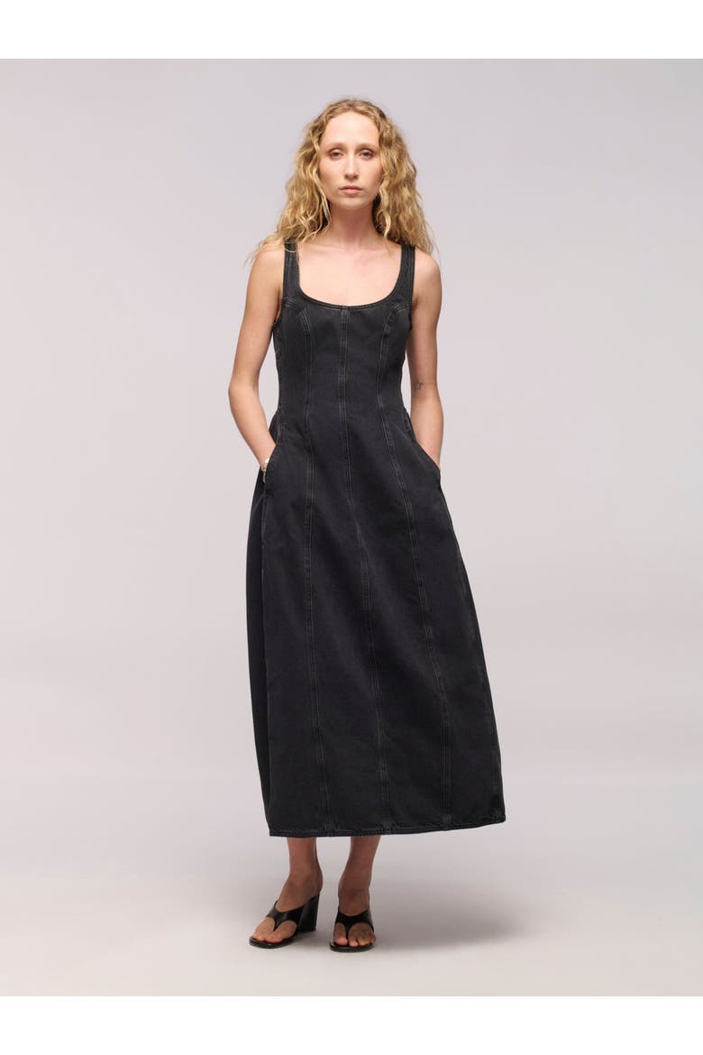 Cocoon Bustier Dress, Main, color, Hurricane