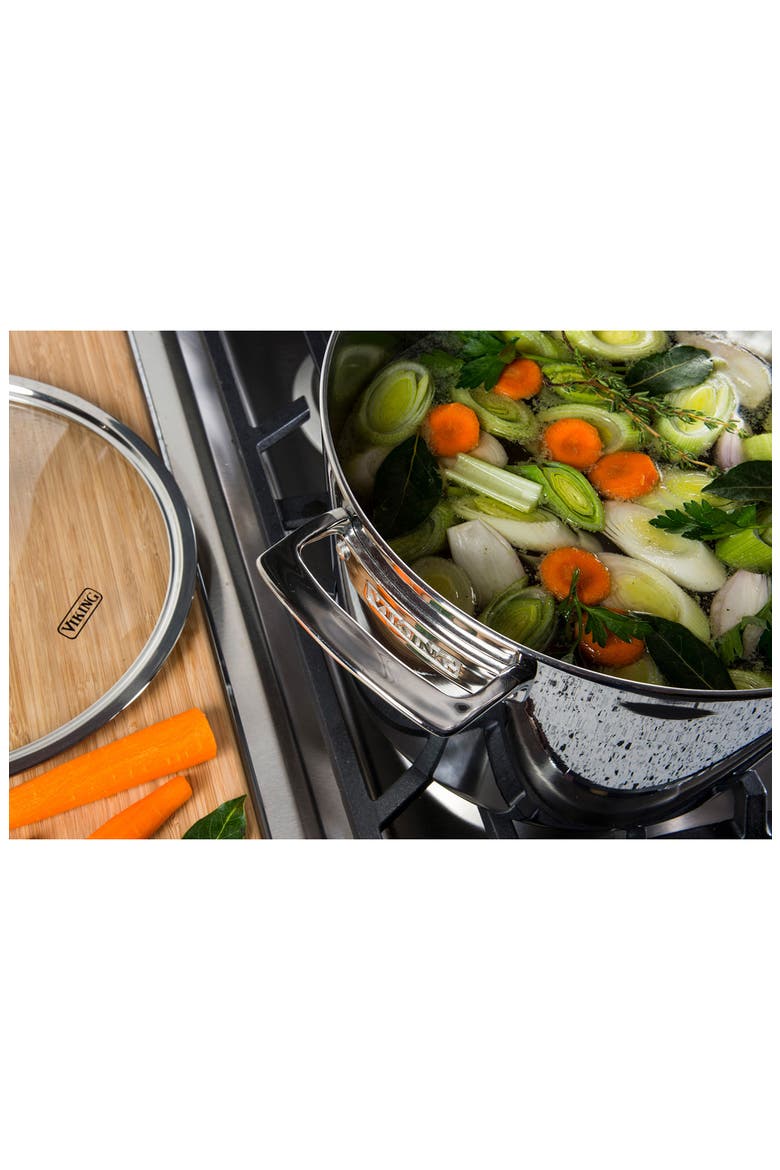 Contemporary 8-Quart Stainless Steel Stock Pot, Alternate, color, STAINLESS STEEL