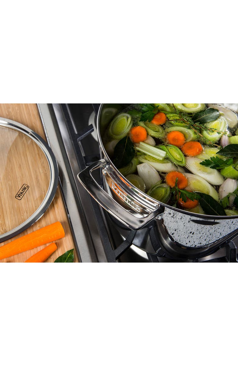 Viking Contemporary 8-Quart Stainless Steel Stock Pot, Alternate, color, Stainless Steel